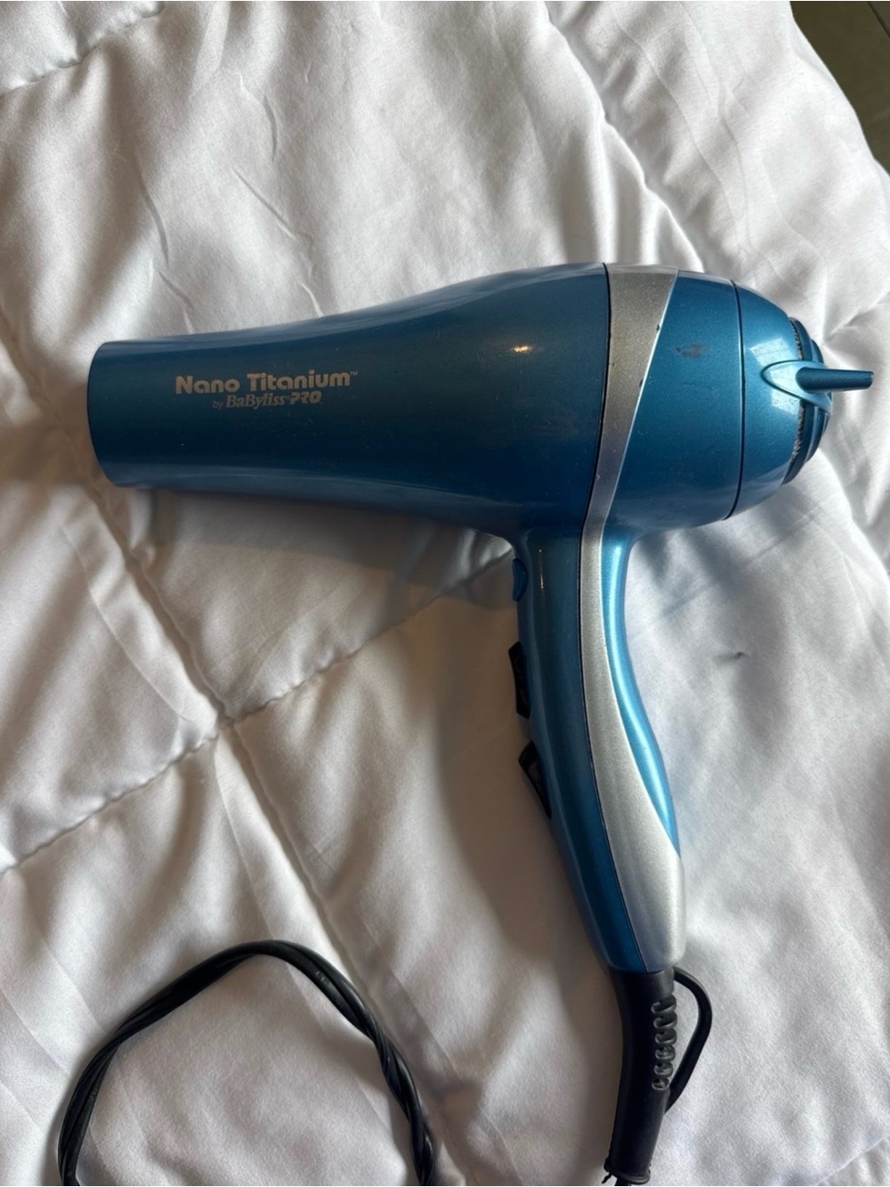 BaByliss Metallic Blue Nano Titanium Hair Dryer